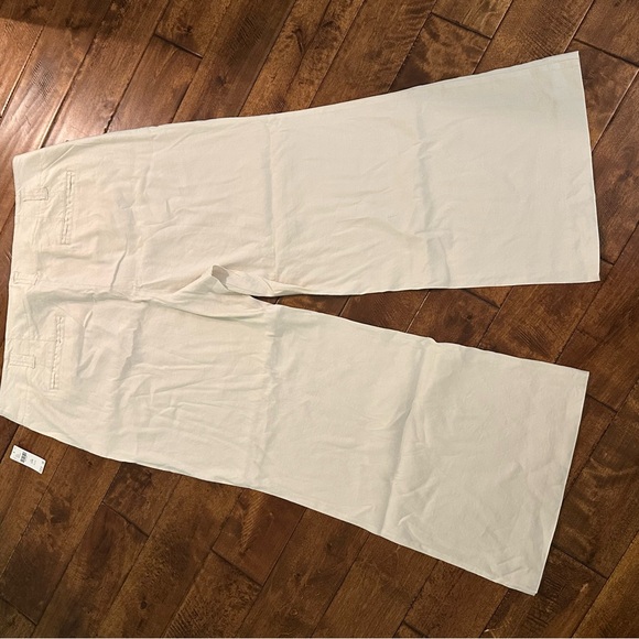 Plus-Sized (24W) Anthropologie Maeve Cream Pants NWT - Picture 5 of 6